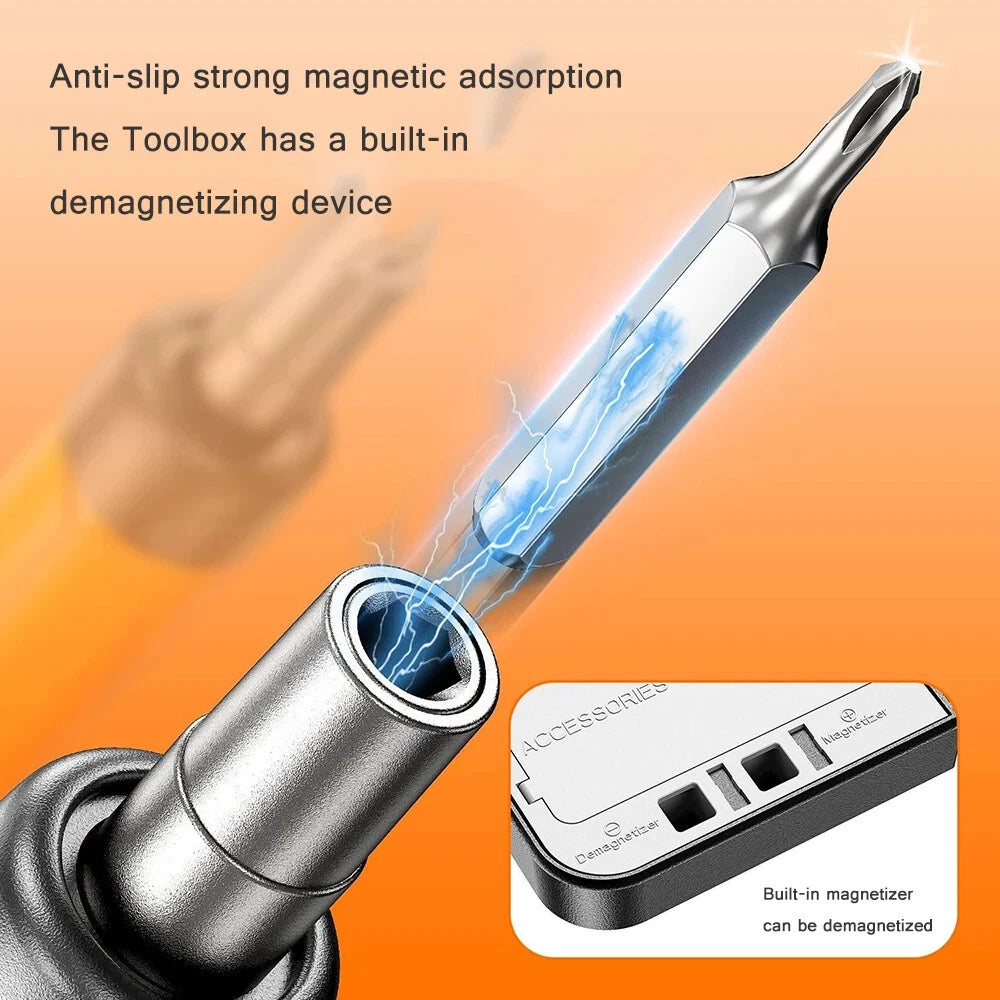 Electric Screwdriver Set Precision Power Tool Kit Rechargeable Wireless Bits