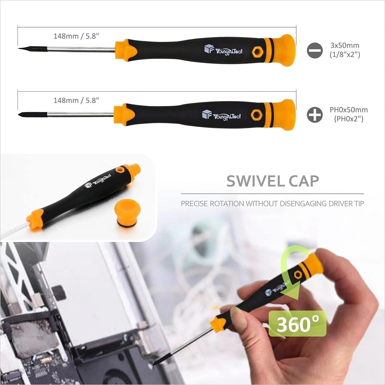 13 Pieces Magnetic Screwdriver Set Flat Phillip Torx Head Precision Screwdriver