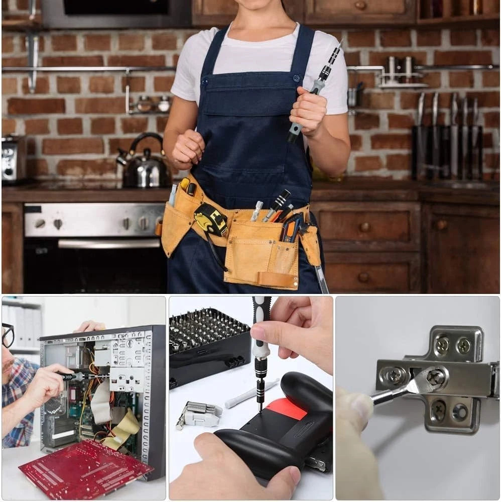 138-in-1 Precision Screwdriver Set - Ergonomic Magnetic Tool Kit for Electronics
