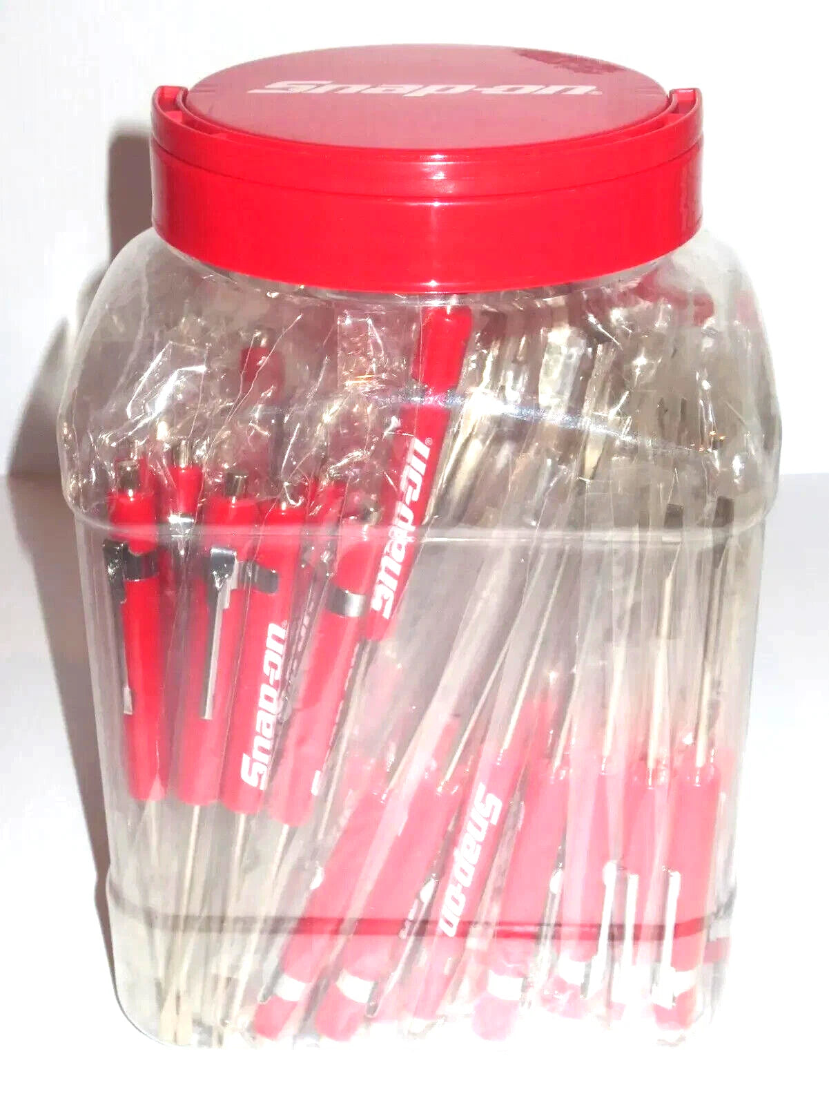 (10) Ten SNAP ON Pocket Screwdriver Flat Tip Screwdrivers, Magnet End, Mixed NEW