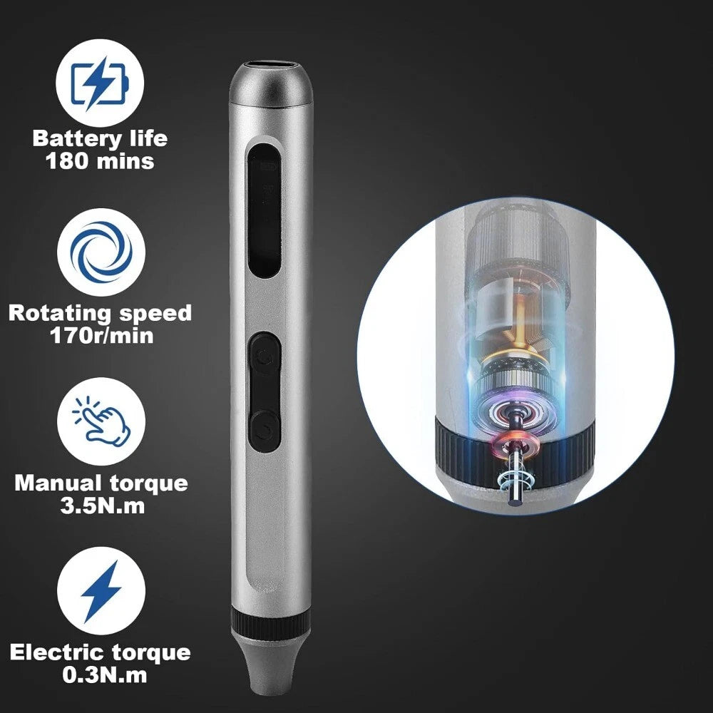 50-in-1 Multifunctional Durable High Torque Precision Electric Screwdriver Set