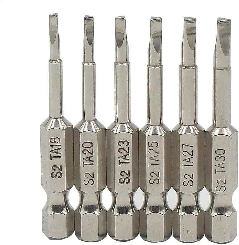6 Piece Magnetic Triangular Screwdriver Bit Set, S2 Steel One Size