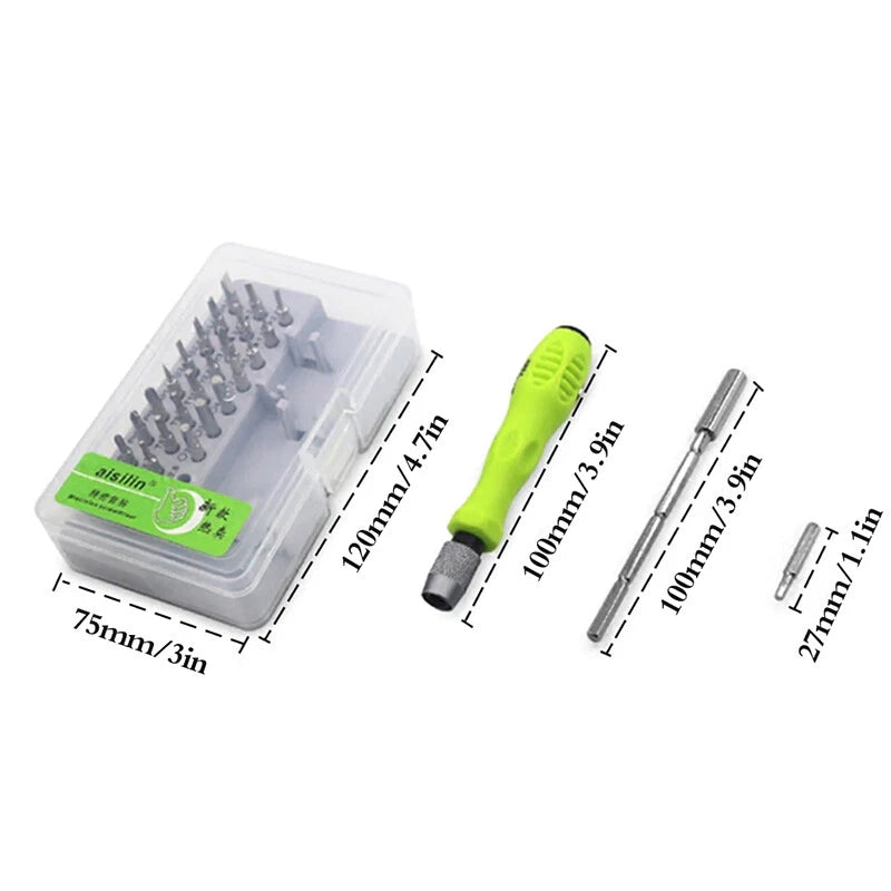 Creative 32 In 1 Screwdriver Set Precision Mini Magnetic Screwdriver Bits KLI