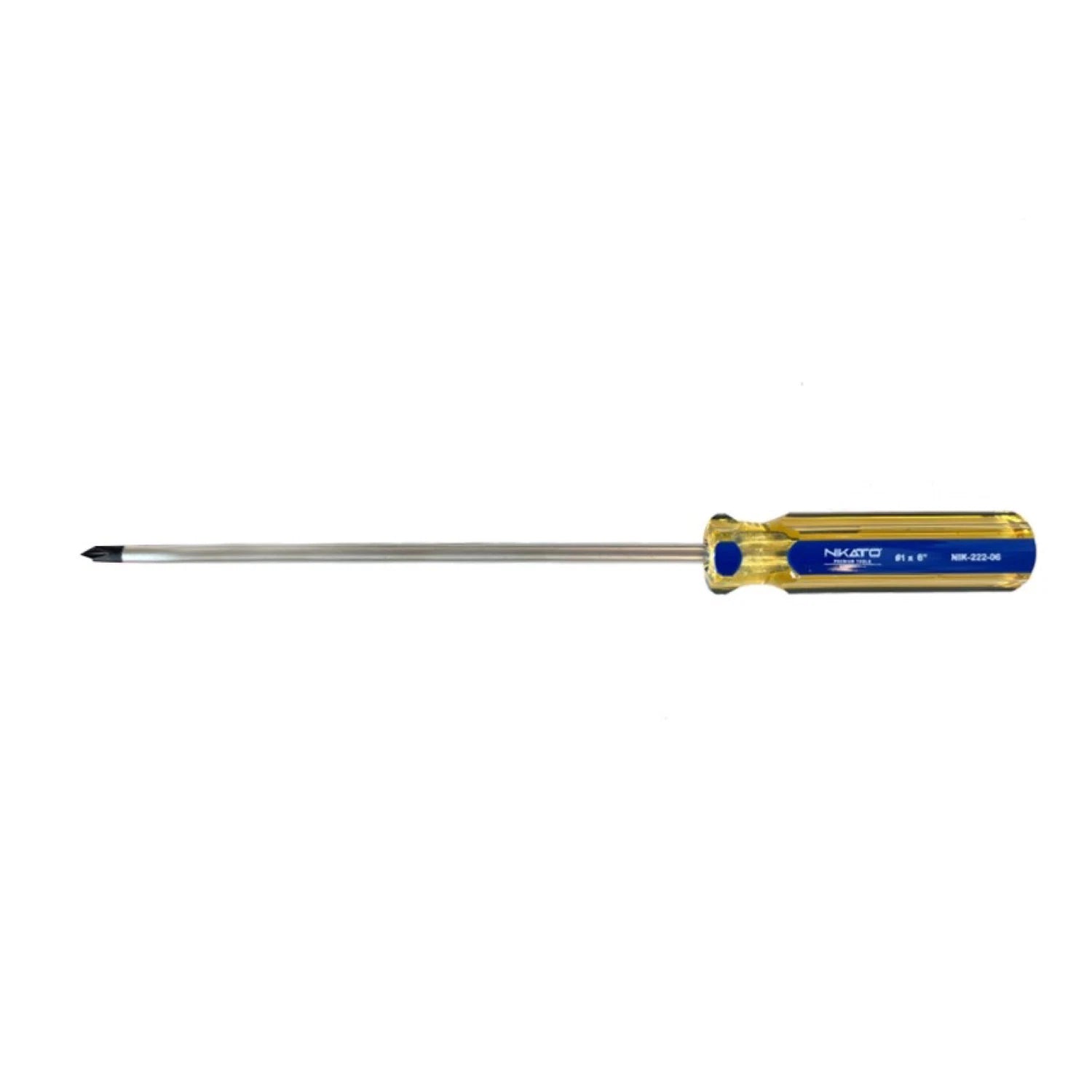 Set of 10 Screwdrivers, Flat-Phillips Tip, Magnetic, Chrome Vanadium Steel.