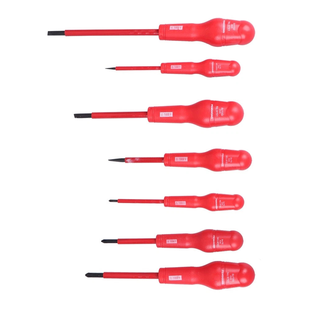 7 Pcs Insulated Screwdriver Set Mechanical Repair Tool Ratchet Spanner