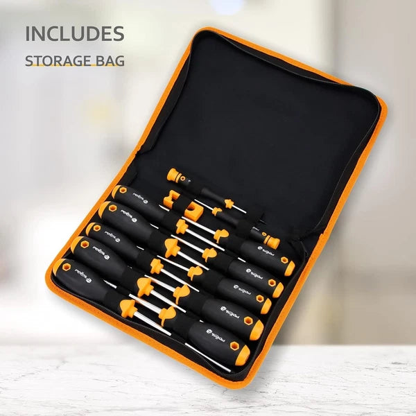 13 Pieces Magnetic Screwdriver Set Flat Phillip Torx Head Precision Screwdriver