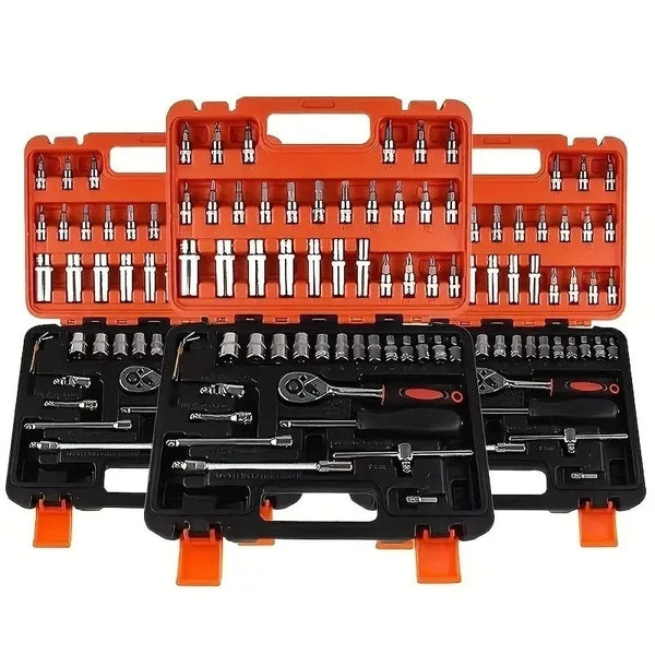 53pcs Ultimate Auto Mechanic Tool Kit - Premium Ratchet Torque Wrench Diverse