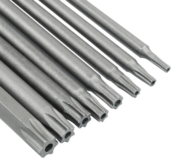 8pcs 4" Torx Screwdriver Bit Set Hex Security Magnetic Head 100mm Extra Long fre