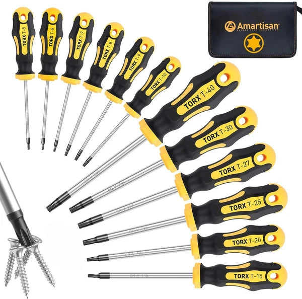 12-Piece Magnetic Torx Screwdrivers Set, Magnetic Torx Driver Star Screwdrivers