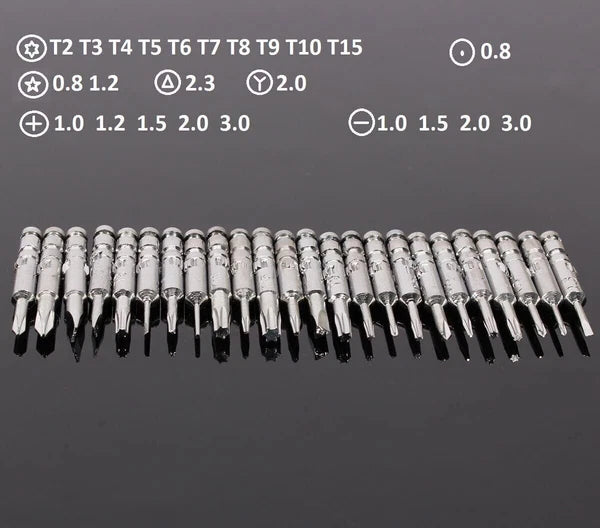 25 in 1 DIY Precision Screwdriver Set Glasses Phone Watch Laptop Repair Tool NEW