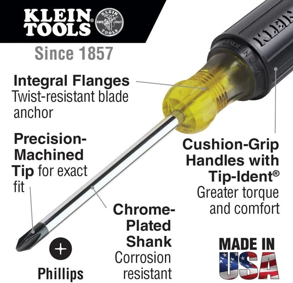 Professional Quality 6-Piece Screwdriver Set - Comfort Grip & Precision Tips