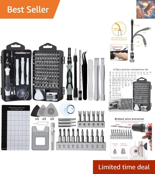 138-in-1 Precision Screwdriver Set - Ergonomic Magnetic Tool Kit for Electronics