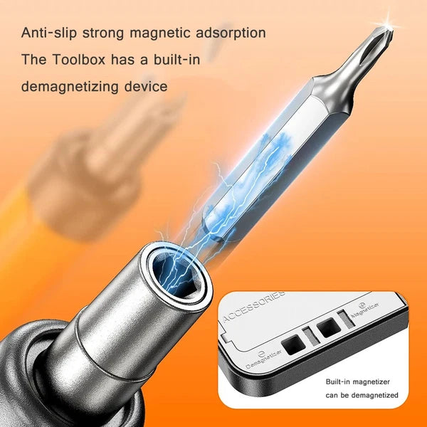 Electric Screwdriver Set Precision Power Tool Kit Rechargeable Wireless Bits