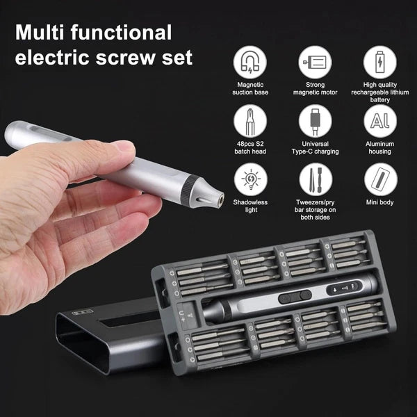 50-in-1 Multifunctional Durable High Torque Precision Electric Screwdriver Set