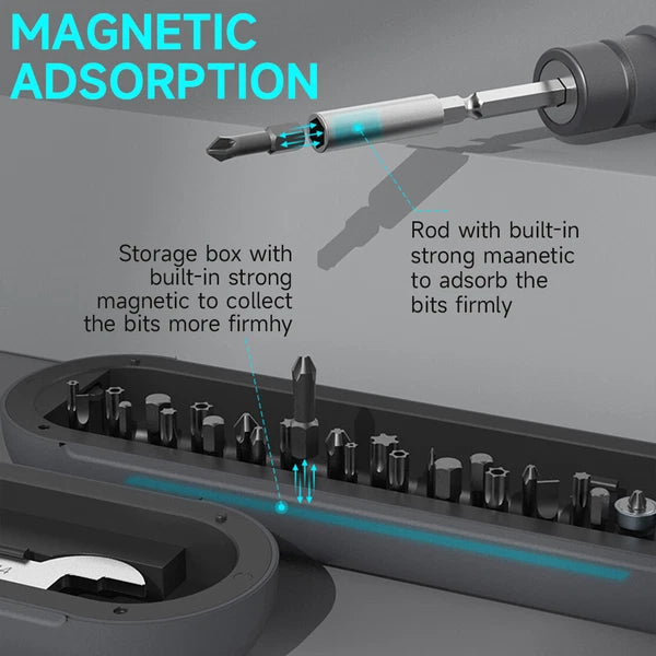 50Nm Torque 28-in-1 Multifunctional Ratchet Screwdriver Set B9