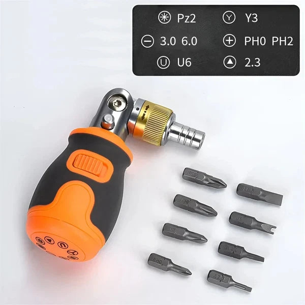Mini Ratchet Screwdriver Precision Multi Magnetic S2 Bit Household Multi-purpose