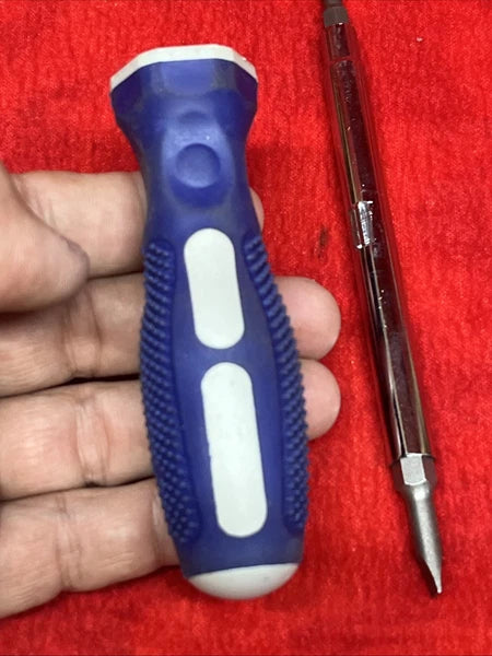 MULTI-BIT SCREWDRIVER (UNBRANDED) SLOTTED & PHILLIPS BITS CUSHIONED GRIP (tb3.1)