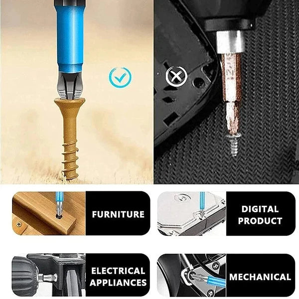 14Pcs Magnetic screwdriver bit Bits set PH2 Anti-slip Hex Shank Screw Cross Head