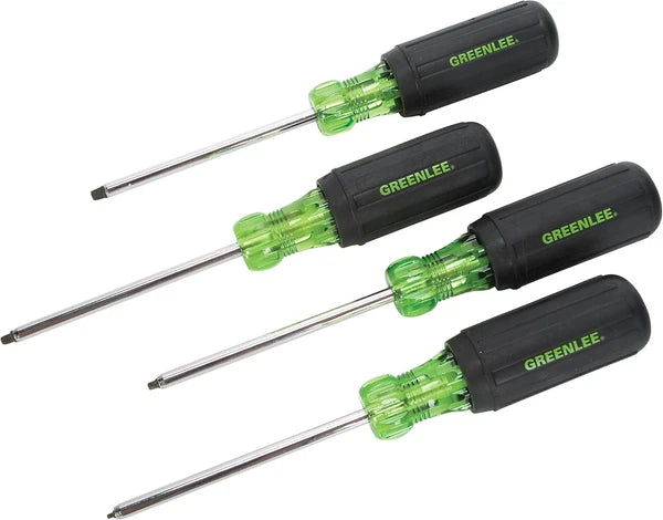 0353-01C Screwdriver Set, Square-Recess Tip, 4 Piece