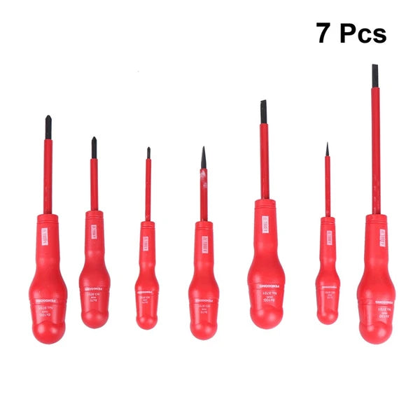 7 Pcs Insulated Screwdriver Set Mechanical Repair Tool Ratchet Spanner