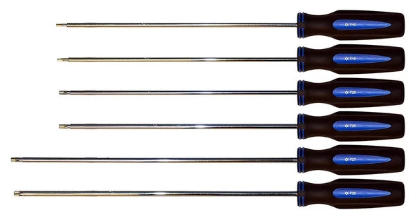 Cal Van Tools 917 6 Pc. Extra Long Tamperproof Torx Screwdriver Set