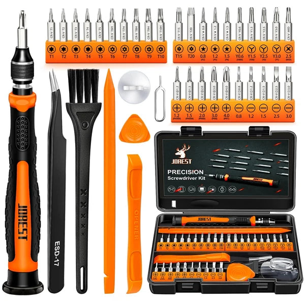 JOREST 38Pcs Small Precision Screwdriver Set Torx T5 T6 Y00 Mini Repair Tool Kit