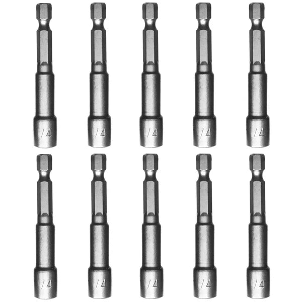 1/4'' Nut Driver Bit Sets 10pcs, Skziri 1/4 Inch Nut Driver Hex Shank Quick Chan