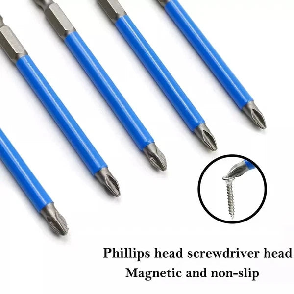 14Pcs Magnetic screwdriver bit Bits set PH2 Anti-slip Hex Shank Screw Cross Head