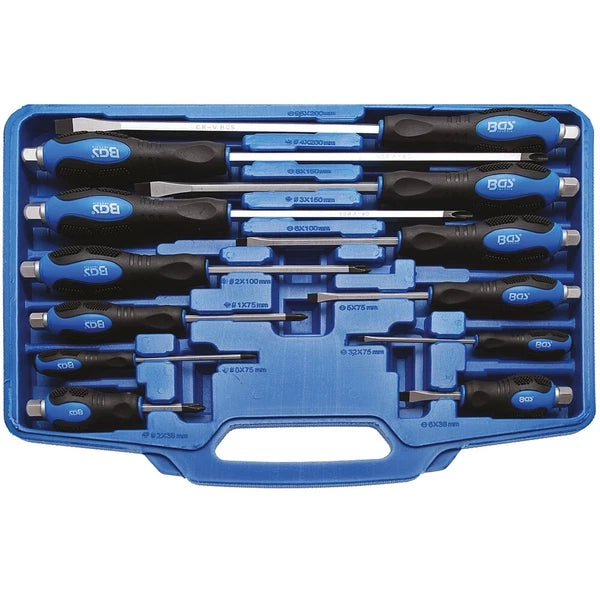 BGS Screwdriver Set 12pcs Screwdriver Slotted Phillips 7895-