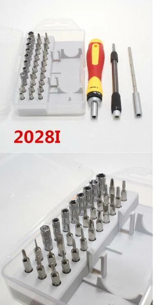 33pcs manual ratchet chrome vanadium steel screwdriver set Precision Precise