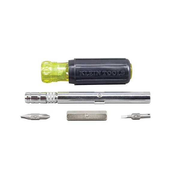 Klein Tools 32596 HVAC Slide Drive™ Multi-Bit Screwdriver / Nut Driver, 8-in-1