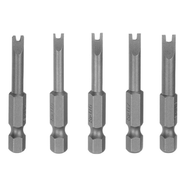 5 Pcs Magnetic U4 U5 U6 U7 U8 Tip U-shaped Spanner Screwdriver Bits Tool