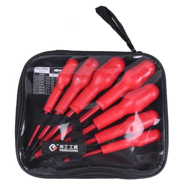 7 Pcs Insulated Screwdriver Set Mechanical Repair Tool Ratchet Spanner