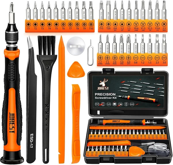 JOREST 38Pcs Small Precision Screwdriver Set with Torx T5, T6, Y00,