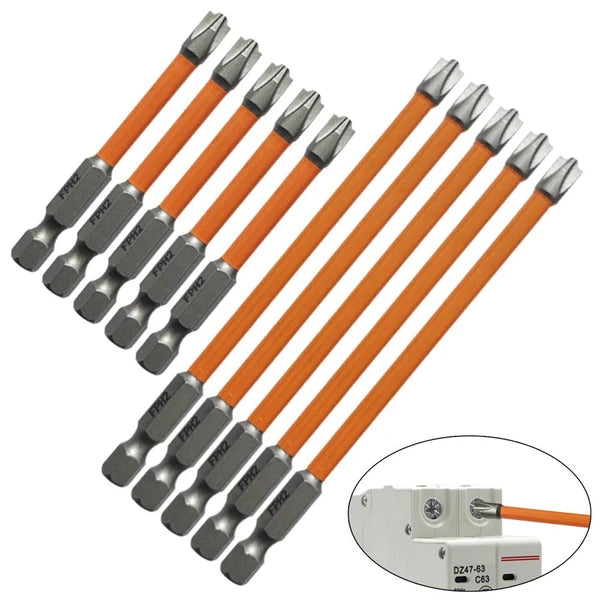 5pcs Magnetic Special Slotted-Cross Screwdriver Bit For Electrician,FPH2