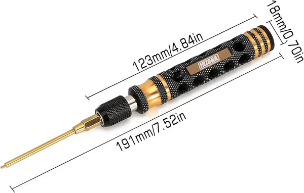 INJORA 8 in 1 RC Hex Screwdriver Nut Driver & Phillips Screwdriver Tool Set, 1/4