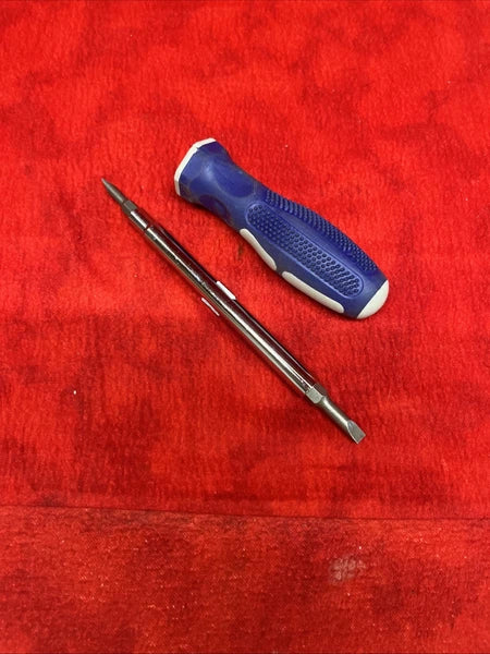 MULTI-BIT SCREWDRIVER (UNBRANDED) SLOTTED & PHILLIPS BITS CUSHIONED GRIP (tb3.1)