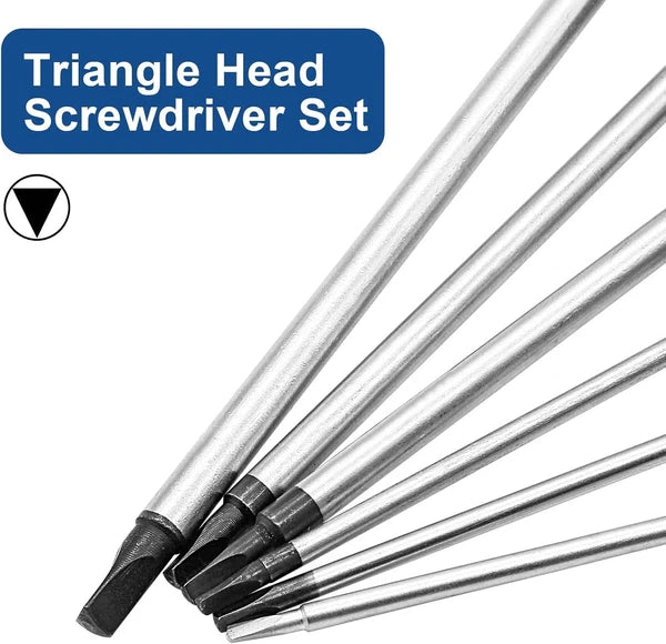 6 Pcs Magnetic Triangle Head Screwdriver Set, Triangle Screws Driver Tool, 1.8Mm