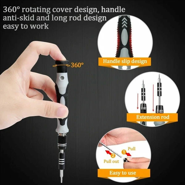 117Pcs Precision Screwdriver Set for Electronics Micro Hobby Jewelry Watch,DIY