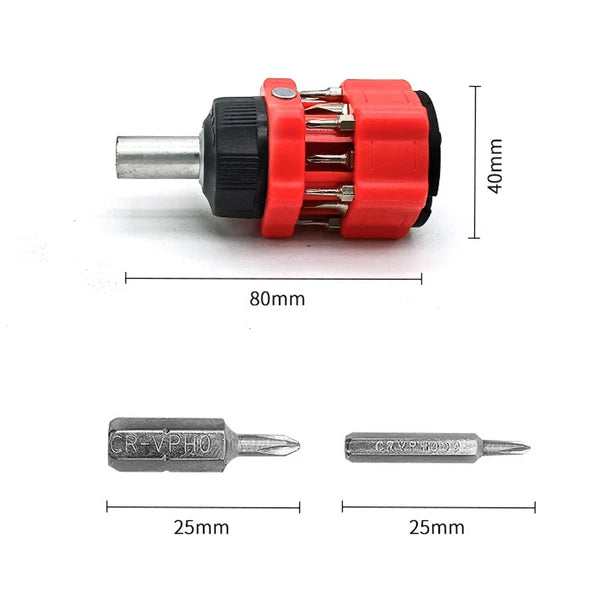 Ratchet Screwdriver 12-in-1 Ratcheting Screwdriver Tool Set Multi K3A1