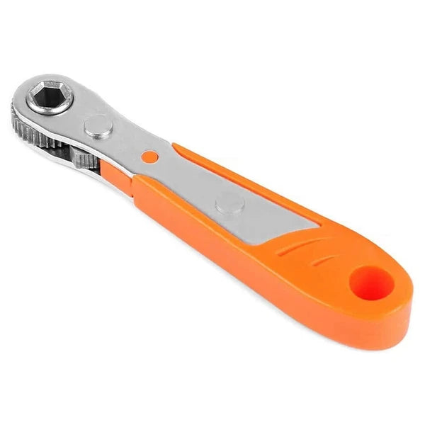2-5PC Ratcheting Right Angle Screwdriver Hex Drive 90 Degree Offset + 10pc Bits