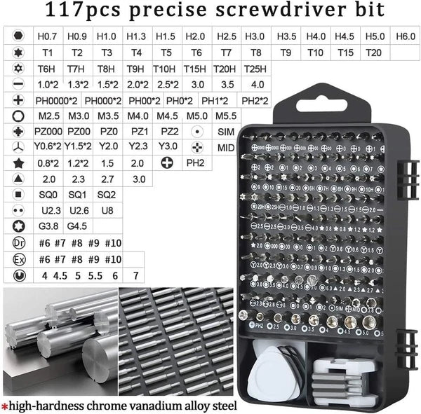 138-in-1 Precision Screwdriver Set - Ergonomic Magnetic Tool Kit for Electronics