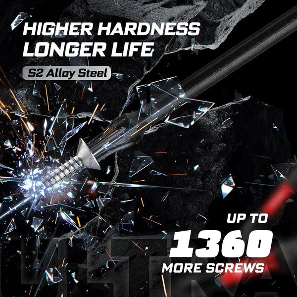 13Pcs Torx Screwdriver Bits Set, 6”Double Impact Magnetic S2 Steel Long Extensio