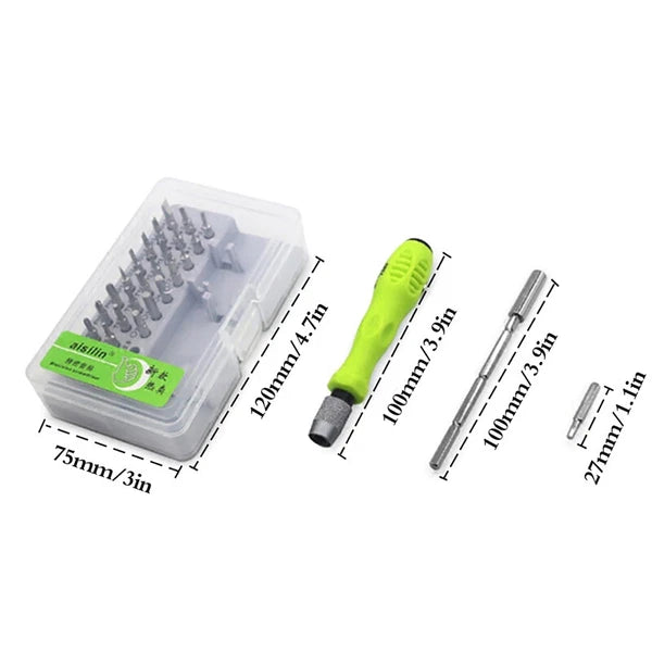 Creative 32 In 1 Screwdriver Set Precision Mini Magnetic Screwdriver Bits KLI