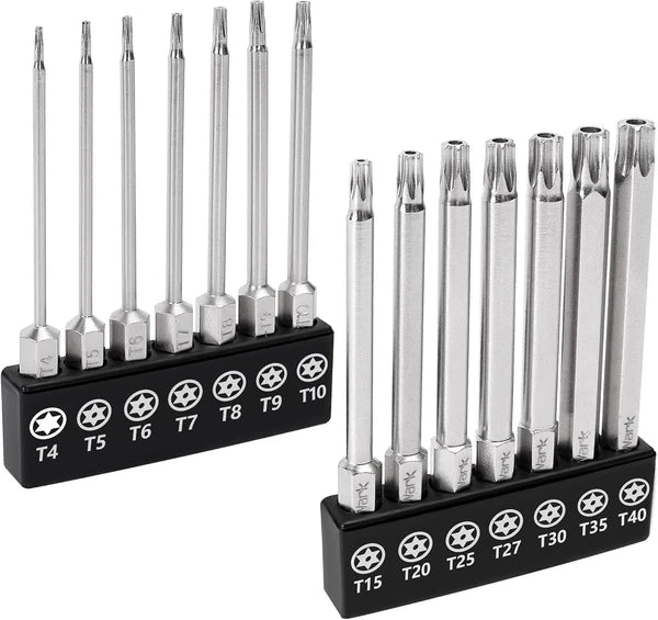 Juego De Puntas De Destornillador Torx De Estrella De Seguridad De 5 Puntos 14pc