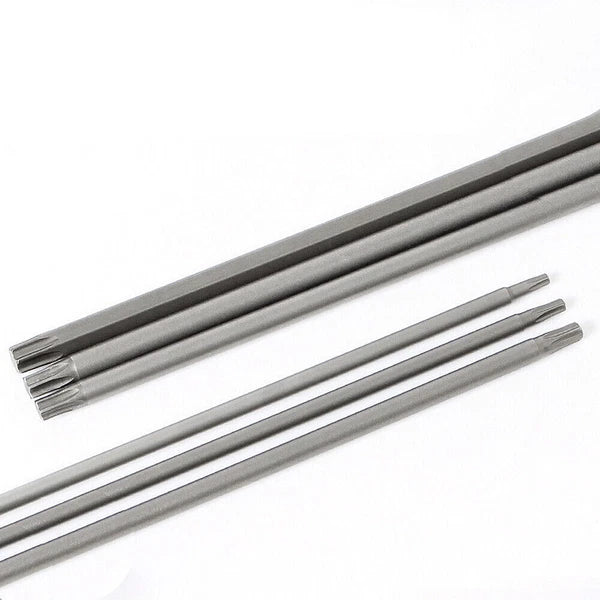 65-200mm Extra Long Torx Hollow/Solid Magnetic Drill Bit 1/4" Hex Shank Security